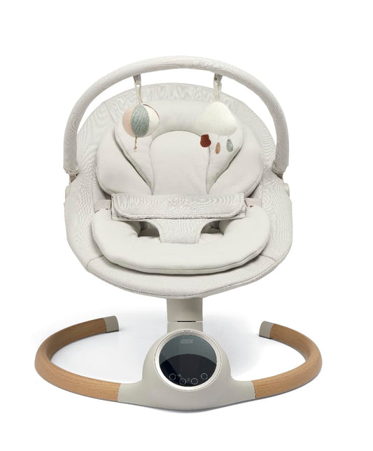 Mamas & Papas Alto Smart Baby Swing, Touchscreen, Multi Speed, Melodies, Bluetooth and Remote Control - Cashmere
