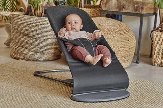 BabyBjörn Bouncer Bliss, 3D jersey, Charcoal grey
